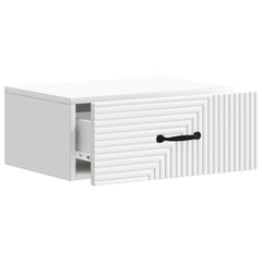 vidaXL Wall-Mounted Bedside Cabinet 2 pcs White 49 x 34.5 x 20 cm 6