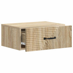 vidaXL Wall-Mounted Bedside Cabinet Sonoma Oak 49 x 34.5 x 20 cm 4