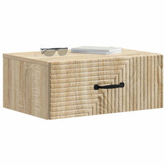 vidaXL Wall-Mounted Bedside Cabinet 2 pcs Sonoma Oak 49 x 34.5 x 20 cm 3