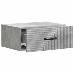 vidaXL Wall-Mounted Bedside Cabinet Concrete Grey 49 x 34.5 x 20 cm 4