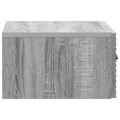 vidaXL Wall-Mounted Bedside Cabinet Grey Sonoma 49 x 34.5 x 20 cm 6