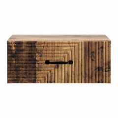 vidaXL Wall-Mounted Bedside Cabinet Old Wood 49 x 34.5 x 20 cm 5