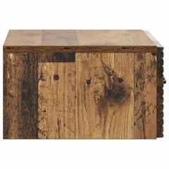 vidaXL Wall-Mounted Bedside Cabinet Old Wood 49 x 34.5 x 20 cm 6
