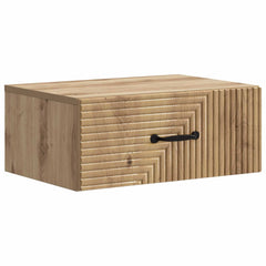 vidaXL Wall-Mounted Bedside Cabinet Artisan Oak 49 x 34.5 x 20 cm 2