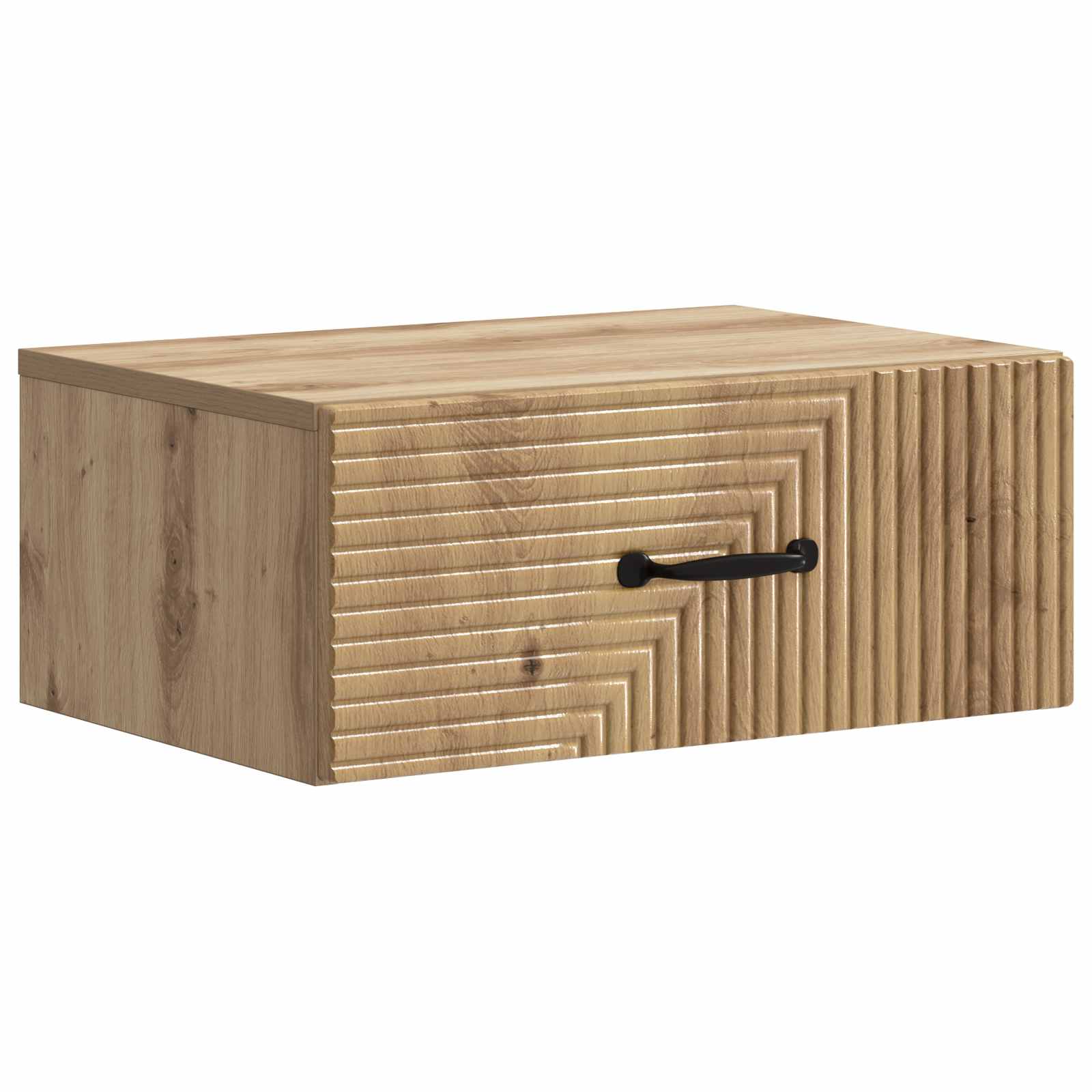 vidaXL Wall-Mounted Bedside Cabinet 2 pcs Artisan Oak 5