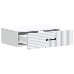 vidaXL Wall-Mounted Side Table White 59 x 34.5 x 17 cm Engineered Wood 4