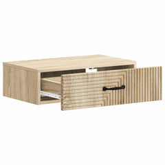 vidaXL Wall-Mounted Side Table 59 x 34.5 x 17 cm Engineered Wood 4