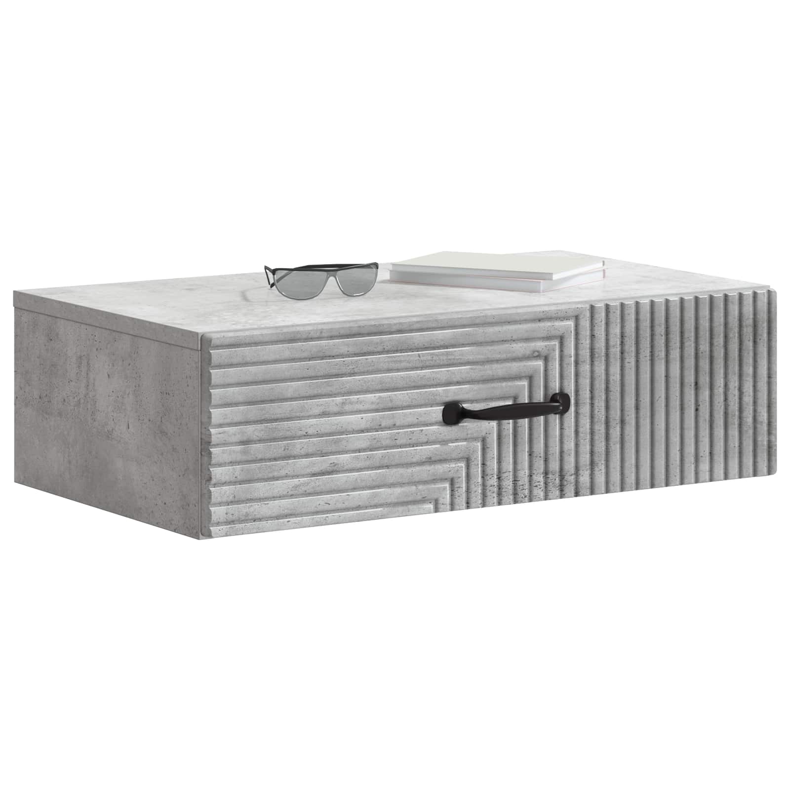 vidaXL Wall-Mounted Side Table 59 x 34.5 x 17 cm Engineered Wood 3