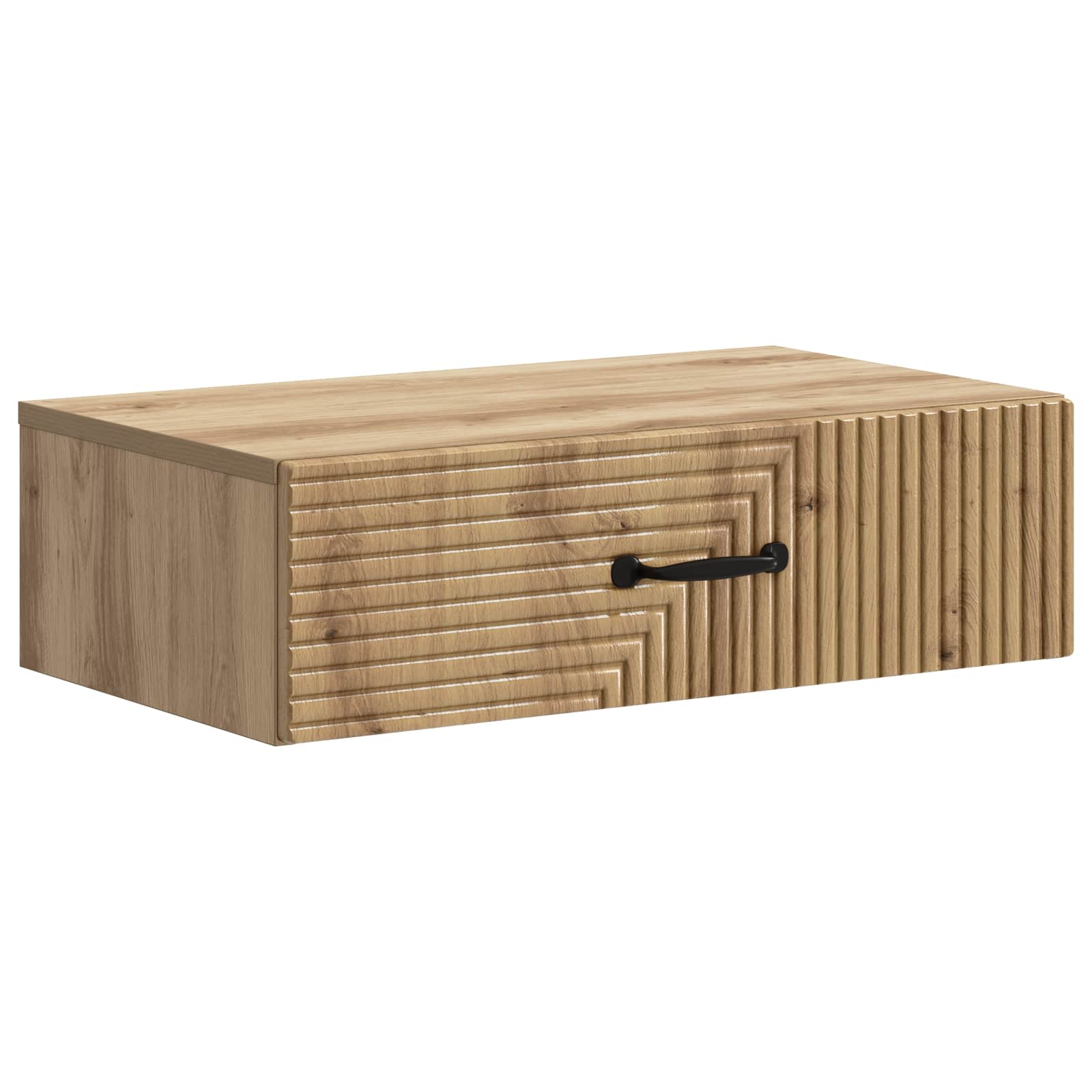 vidaXL Wall-Mounted Side Table 59 x 34.5 x 17 cm Engineered Wood 2