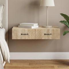 vidaXL Wall-Mounted Side Table 59 x 34.5 x 17 cm Engineered Wood