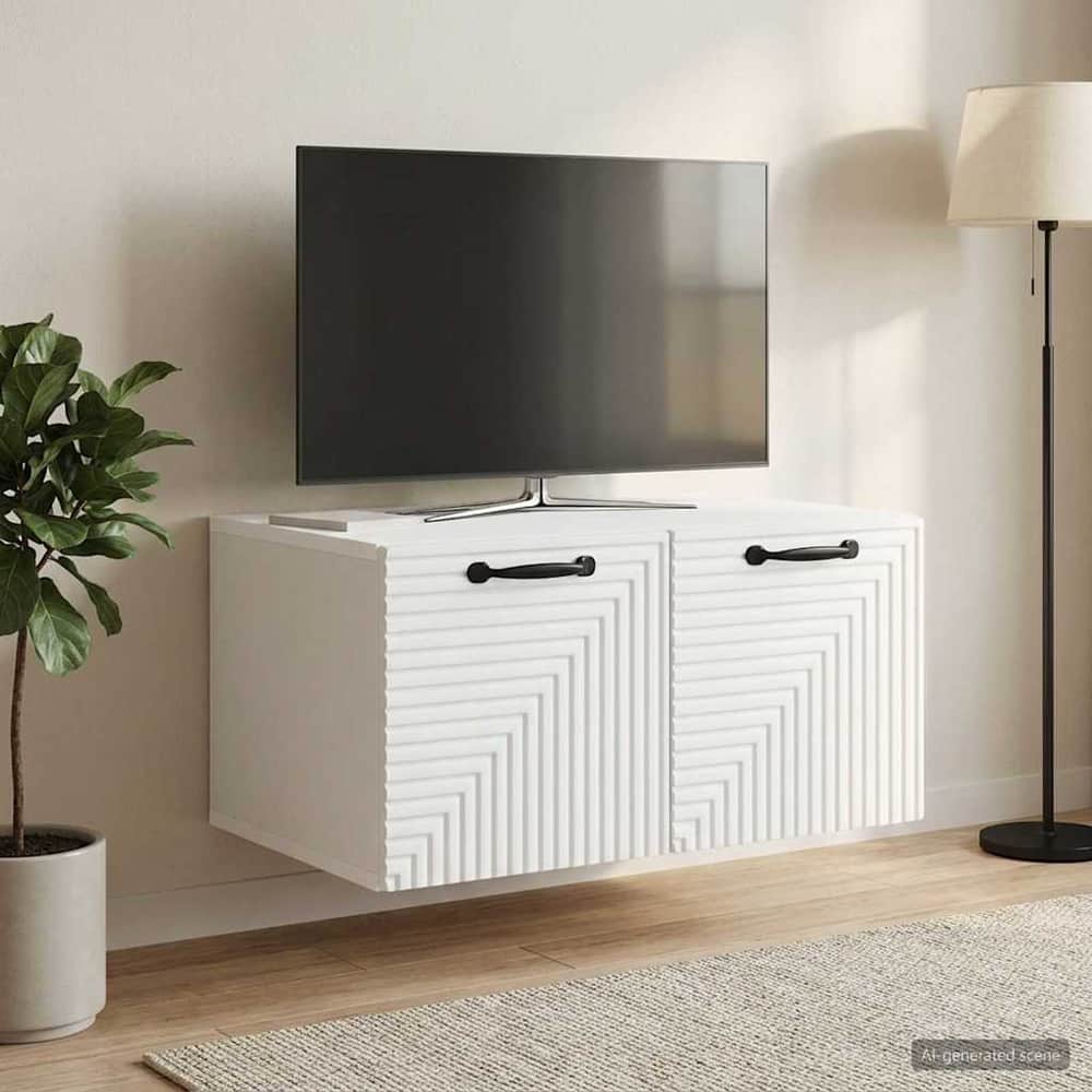 Wall-Mounted TV Cabinet 59.5 x 41 x 30 cm White