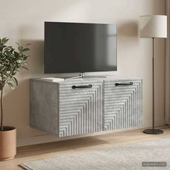 Wall-Mounted TV Cabinet 59.5 x 41 x 30 cm Concrete grey