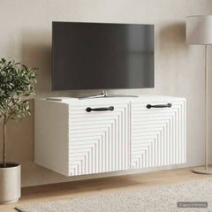 Wall-Mounted TV Cabinet 59.5 x 41 x 30 cm High gloss white