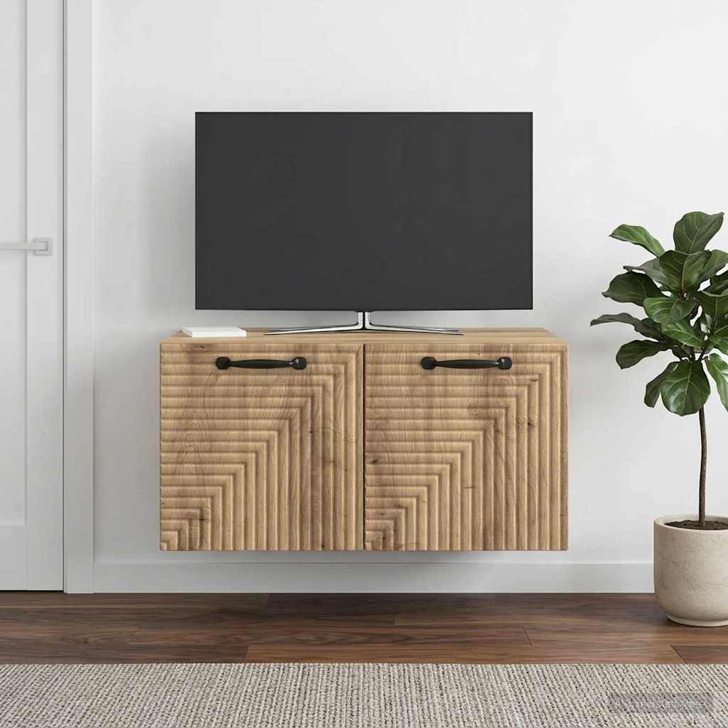Wall-Mounted TV Cabinet 59.5 x 41 x 30 cm Artisan oak