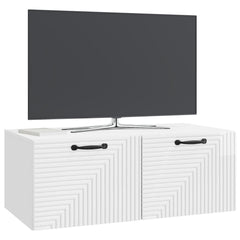 vidaXL Wall-Mounted TV Cabinet High Gloss White 78.5 x 41 x 30 cm 3