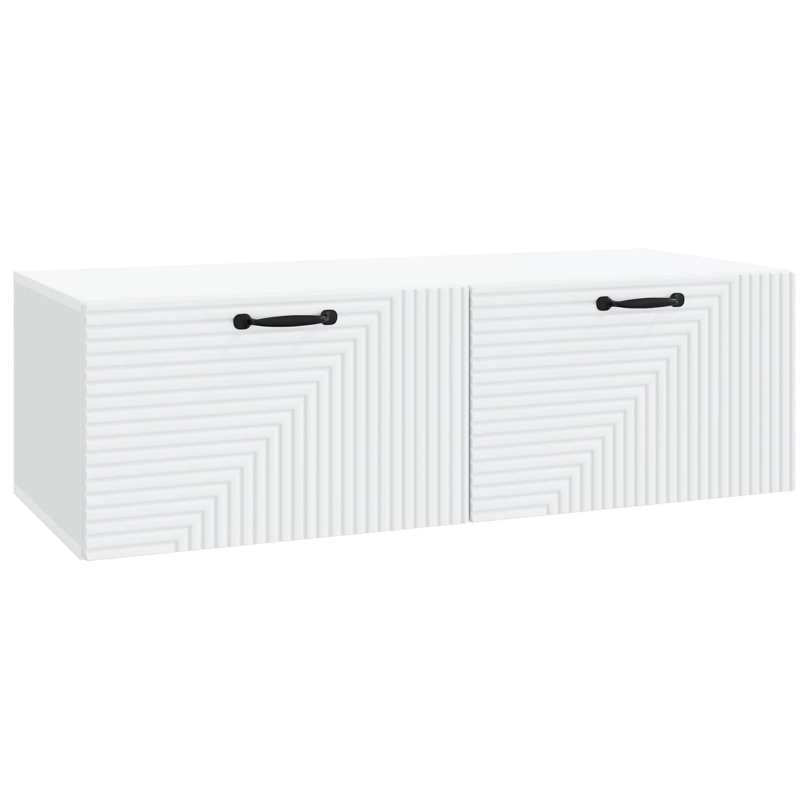 vidaXL Wall-Mounted TV Cabinet White 98 x 41 x 30 cm Engineered Wood 2