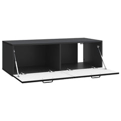 vidaXL Wall-Mounted TV Cabinet Black 98 x 41 x 30 cm Engineered Wood 5