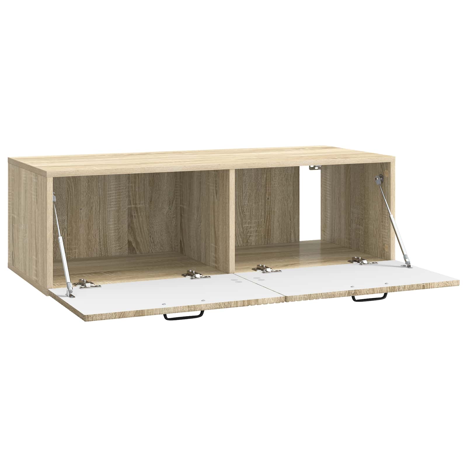 vidaXL Wall-Mounted TV Cabinet Wall-mounted Sonoma Oak 98 x 41 x 30 cm 5