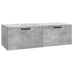 vidaXL Wall-Mounted TV Cabinet Concrete Grey 98 x 41 x 30 cm 2