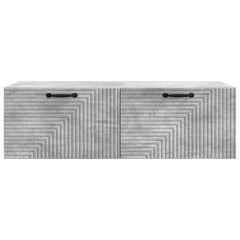 vidaXL Wall-Mounted TV Cabinet Concrete Grey 98 x 41 x 30 cm 6