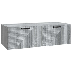 vidaXL Wall-Mounted TV Cabinet 98 x 41 x 30 cm Grey Sonoma 2