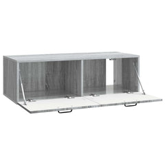 vidaXL Wall-Mounted TV Cabinet 98 x 41 x 30 cm Grey Sonoma 5