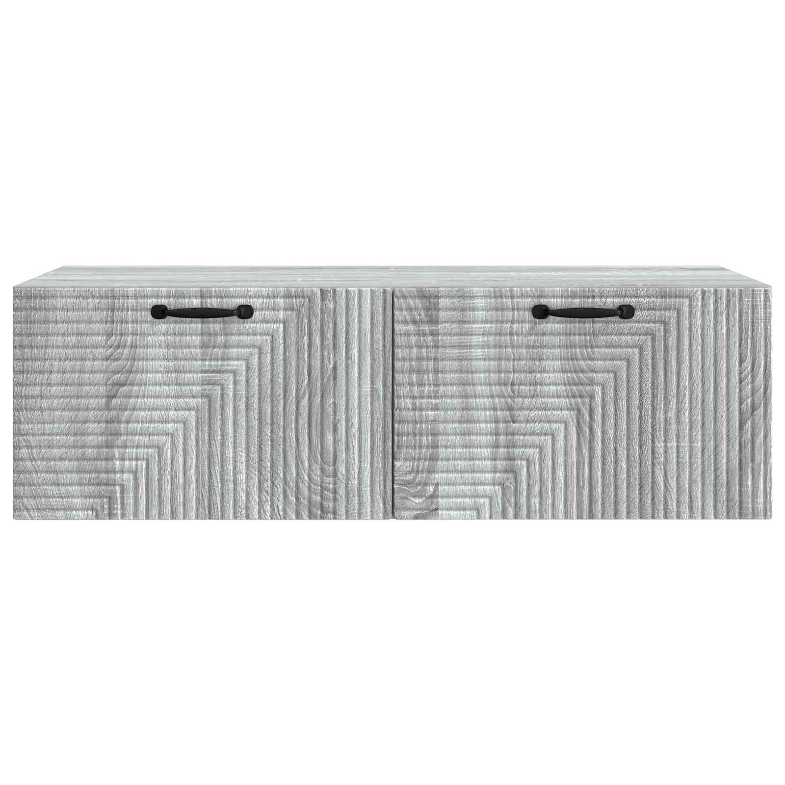 vidaXL Wall-Mounted TV Cabinet 98 x 41 x 30 cm Grey Sonoma 6