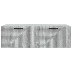 vidaXL Wall-Mounted TV Cabinet 98 x 41 x 30 cm Grey Sonoma 6