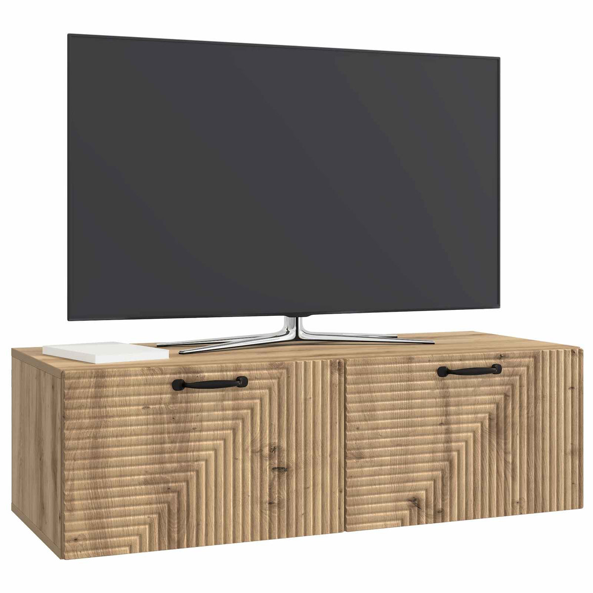 Wall-Mounted TV Cabinet 98 x 41 x 30 cm Drop 41 cm Width 98 cm Artisan oak