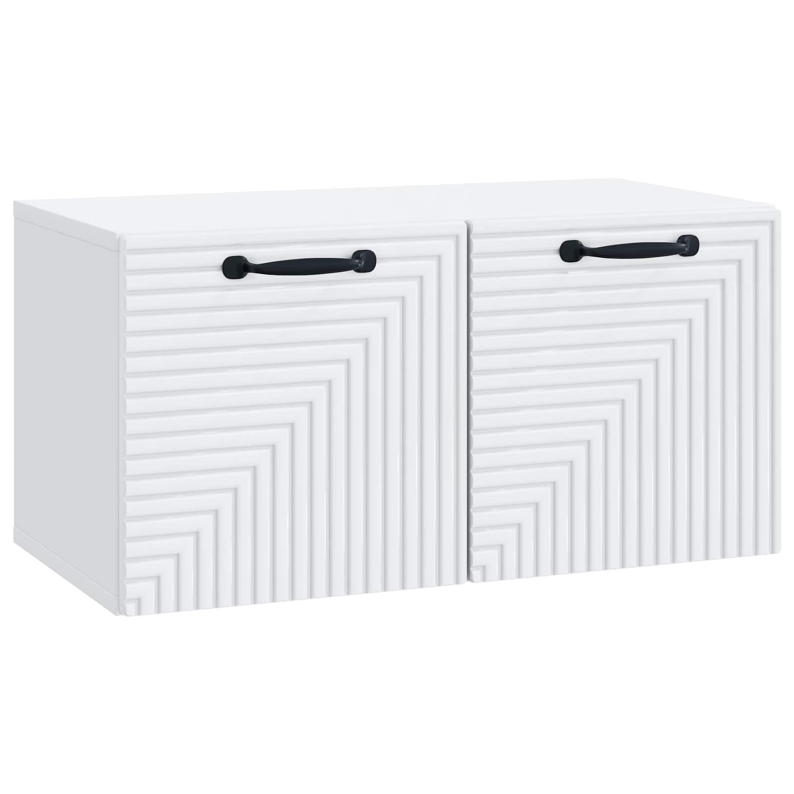 vidaXL Wall-Mounted TV Cabinet White 59.5 x 31 x 30 cm Engineered Wood 2