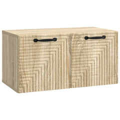 vidaXL Wall-Mounted TV Cabinet Sonoma Oak 59.5 x 31 x 30 cm 2