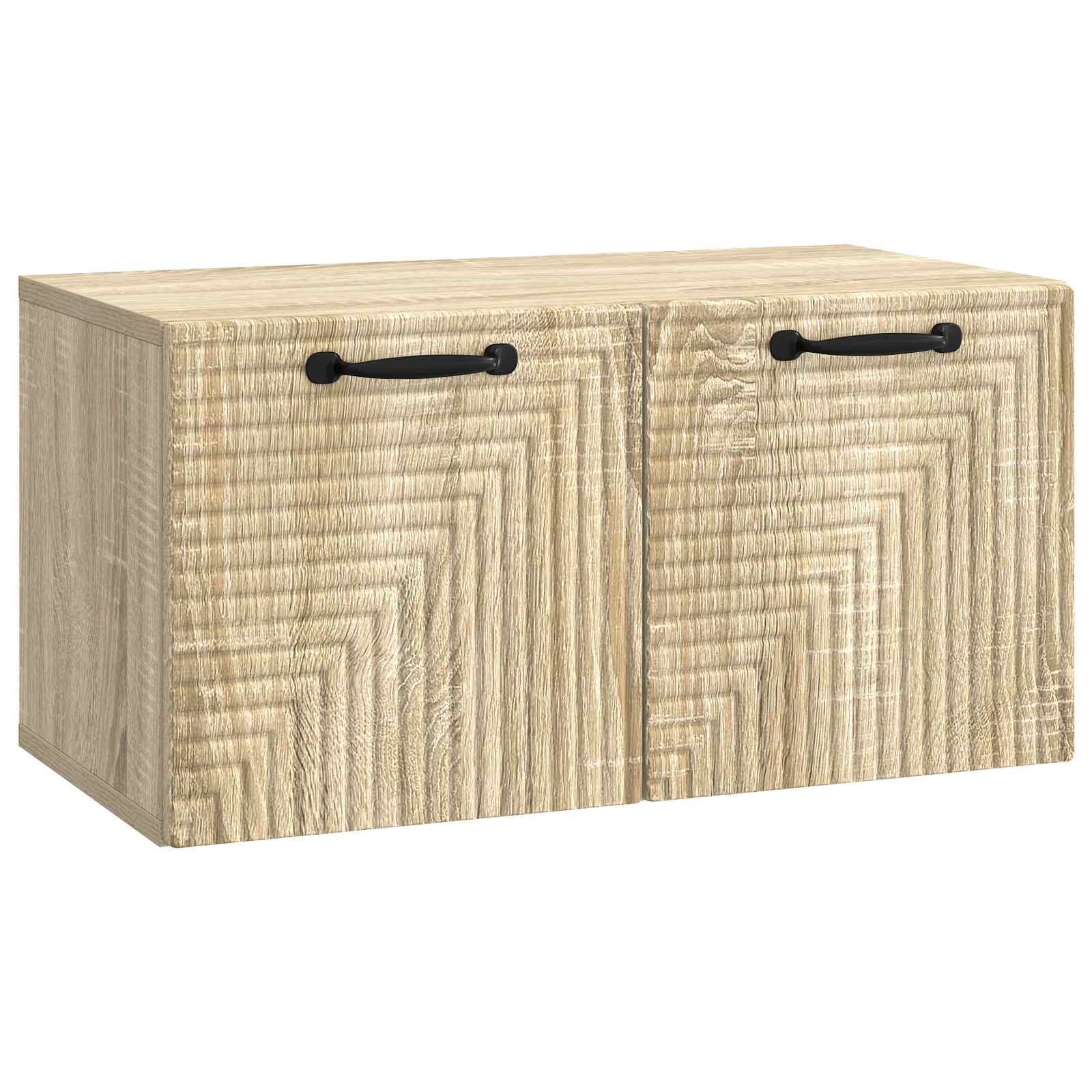 vidaXL Wall-Mounted TV Cabinet Sonoma Oak 59.5 x 31 x 30 cm 2