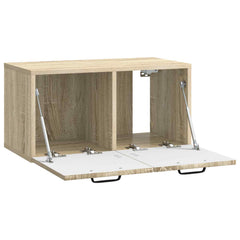 vidaXL Wall-Mounted TV Cabinet Sonoma Oak 59.5 x 31 x 30 cm 5
