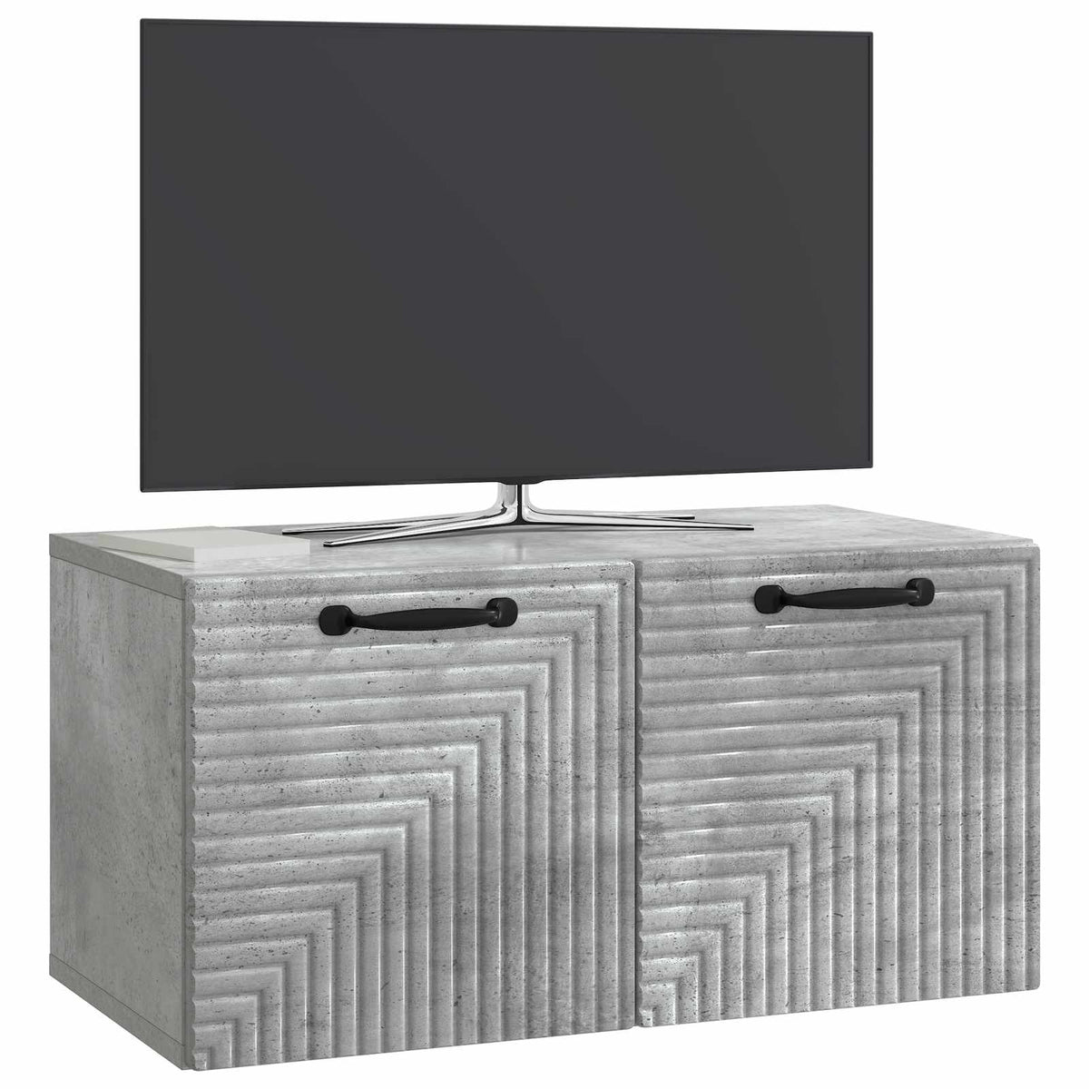 Wall-Mounted TV Cabinet 59.5 x 31 x 30 cm Drop 31 cm Width 59.5 cm Concrete grey
