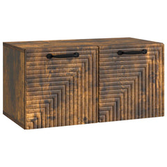 vidaXL Wall-Mounted TV Cabinet Smoked Oak 59.5 x 31 x 30 cm 2