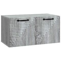 vidaXL Wall-Mounted TV Cabinet Grey Sonoma 59.5 x 31 x 30 cm 2