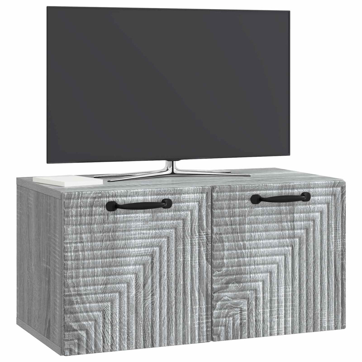Wall-Mounted TV Cabinet 59.5 x 31 x 30 cm Drop 31 cm Width 59.5 cm Grey sonoma