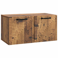 vidaXL Wall-Mounted TV Cabinet Wall-mounted Old Wood 59.5 x 31 x 30 cm 2