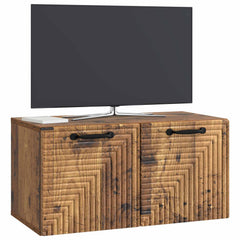 vidaXL Wall-Mounted TV Cabinet Wall-mounted Old Wood 59.5 x 31 x 30 cm 3