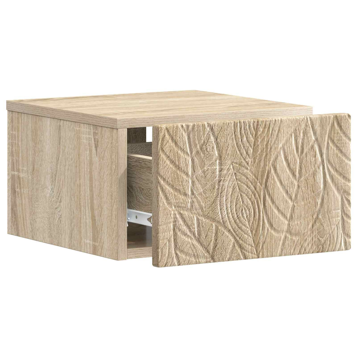 vidaXL Wall-Mounted Side Table Sonoma Oak 34.5 x 33 x 20 cm 3