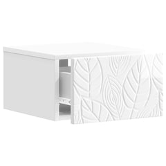 vidaXL Wall-Mounted Side Table High Gloss White 34.5 x 33 x 20 cm 3