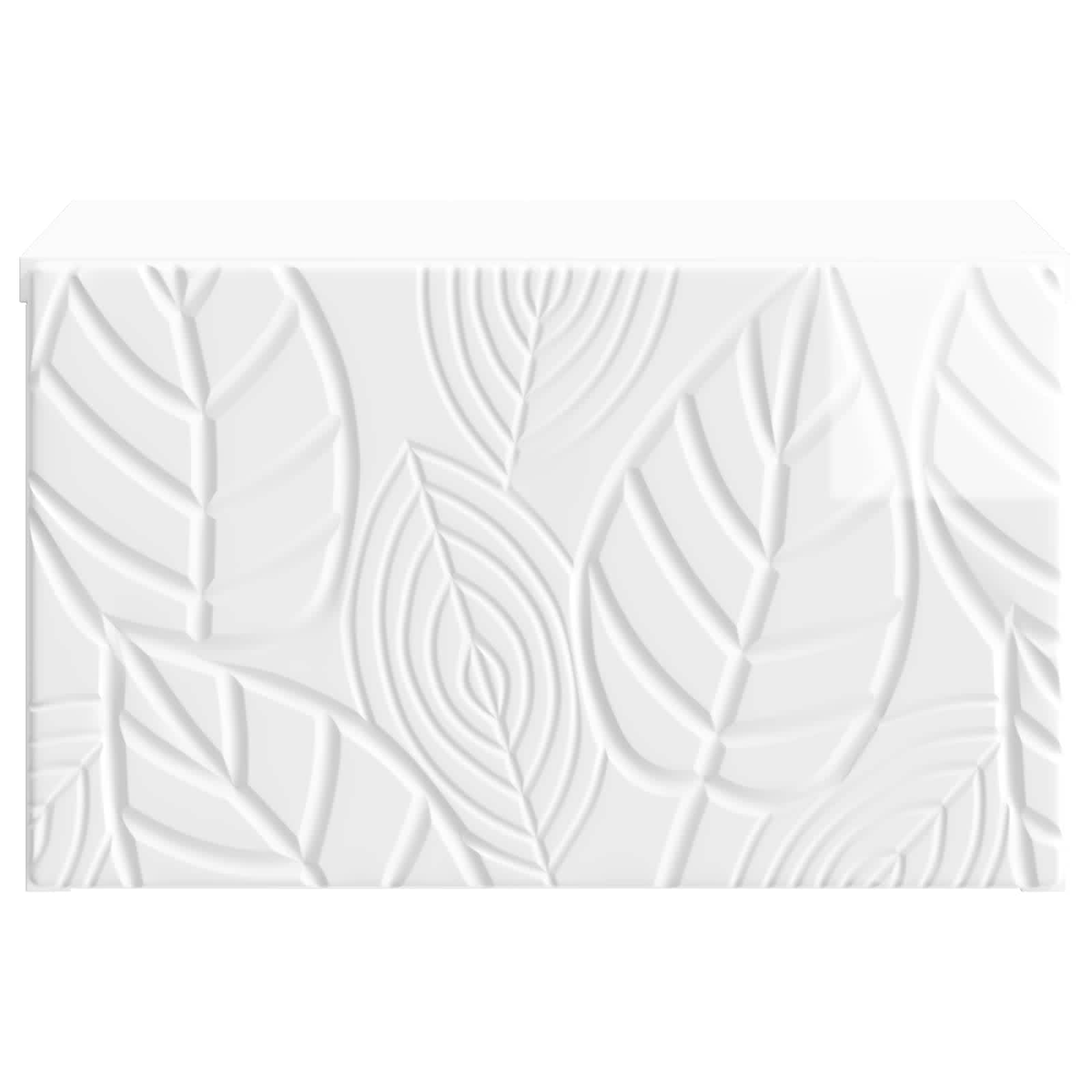 vidaXL Wall-Mounted Side Table High Gloss White 34.5 x 33 x 20 cm 4