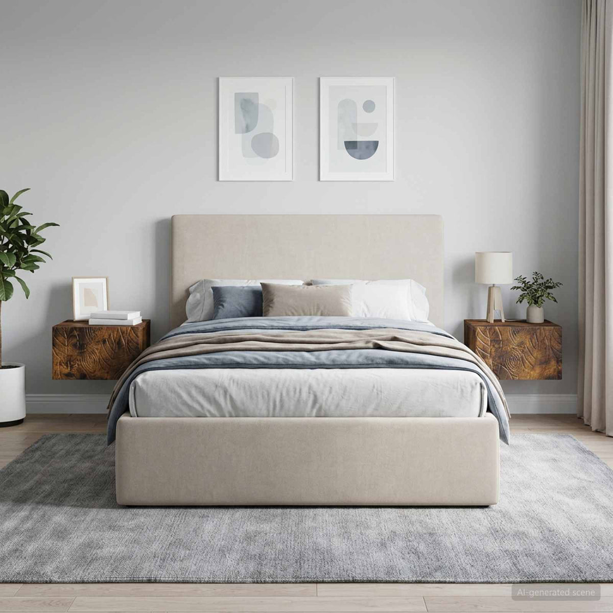vidaXL Wall-Mounted Side Table 34.5 x 33 x 20 cm