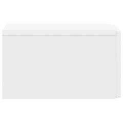 vidaXL Wall-Mounted Bedside Cabinet White 49 x 34.5 x 20 cm 5