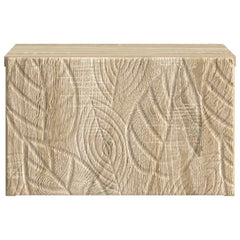vidaXL Wall-Mounted Bedside Cabinet Sonoma Oak 49 x 34.5 x 20 cm 4
