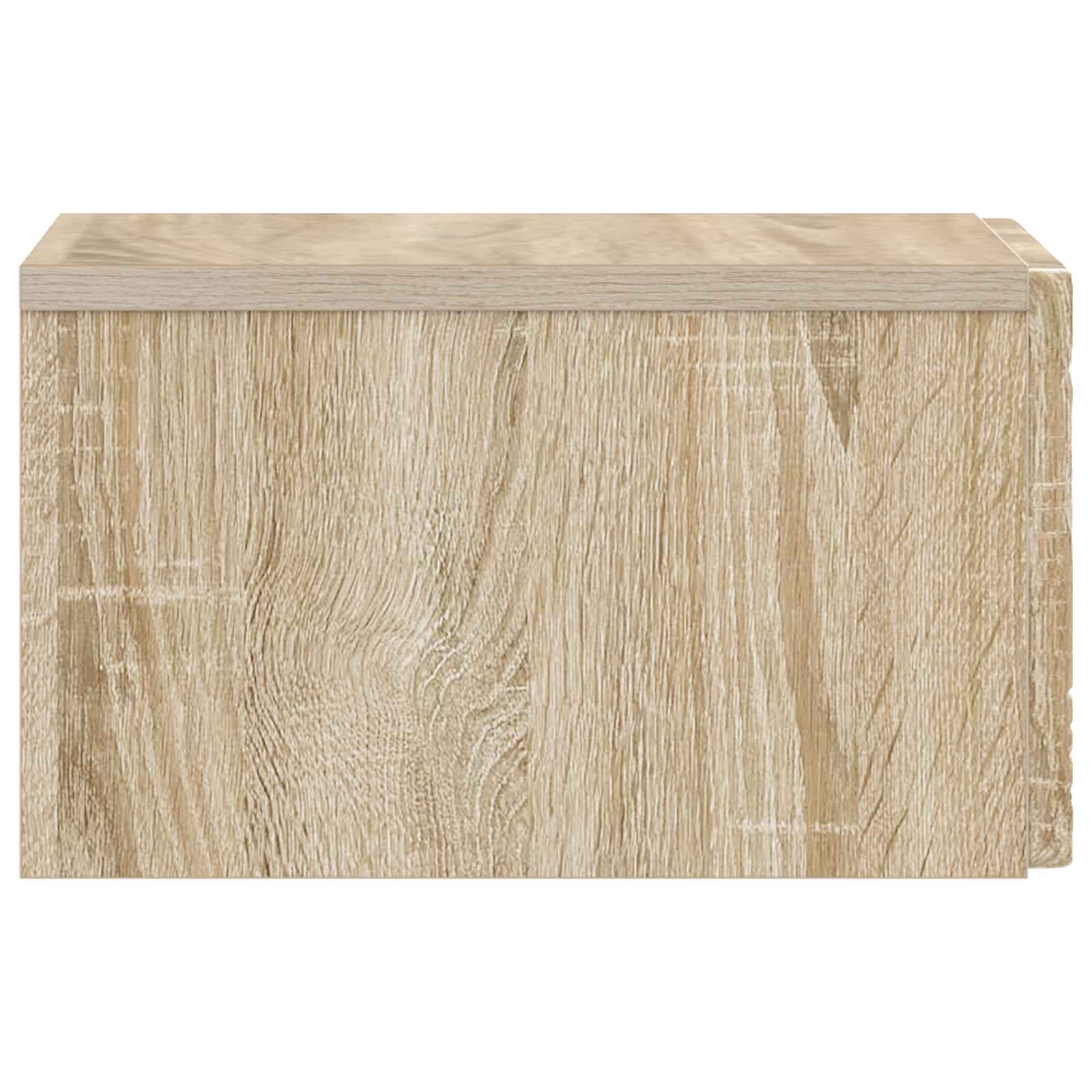 vidaXL Wall-Mounted Bedside Cabinet Sonoma Oak 49 x 34.5 x 20 cm 5