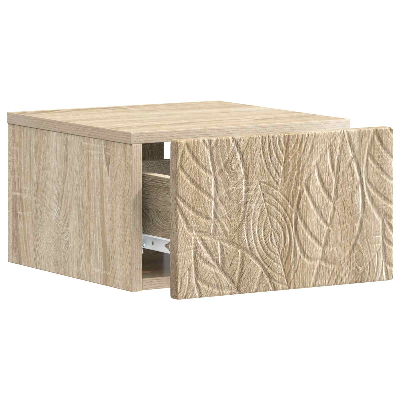 vidaXL Wall-Mounted Bedside Cabinet 2 pcs Sonoma Oak 49 x 34.5 x 20 cm 5