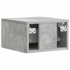 vidaXL Wall-Mounted Bedside Cabinet Concrete Grey 49 x 34.5 x 20 cm 6