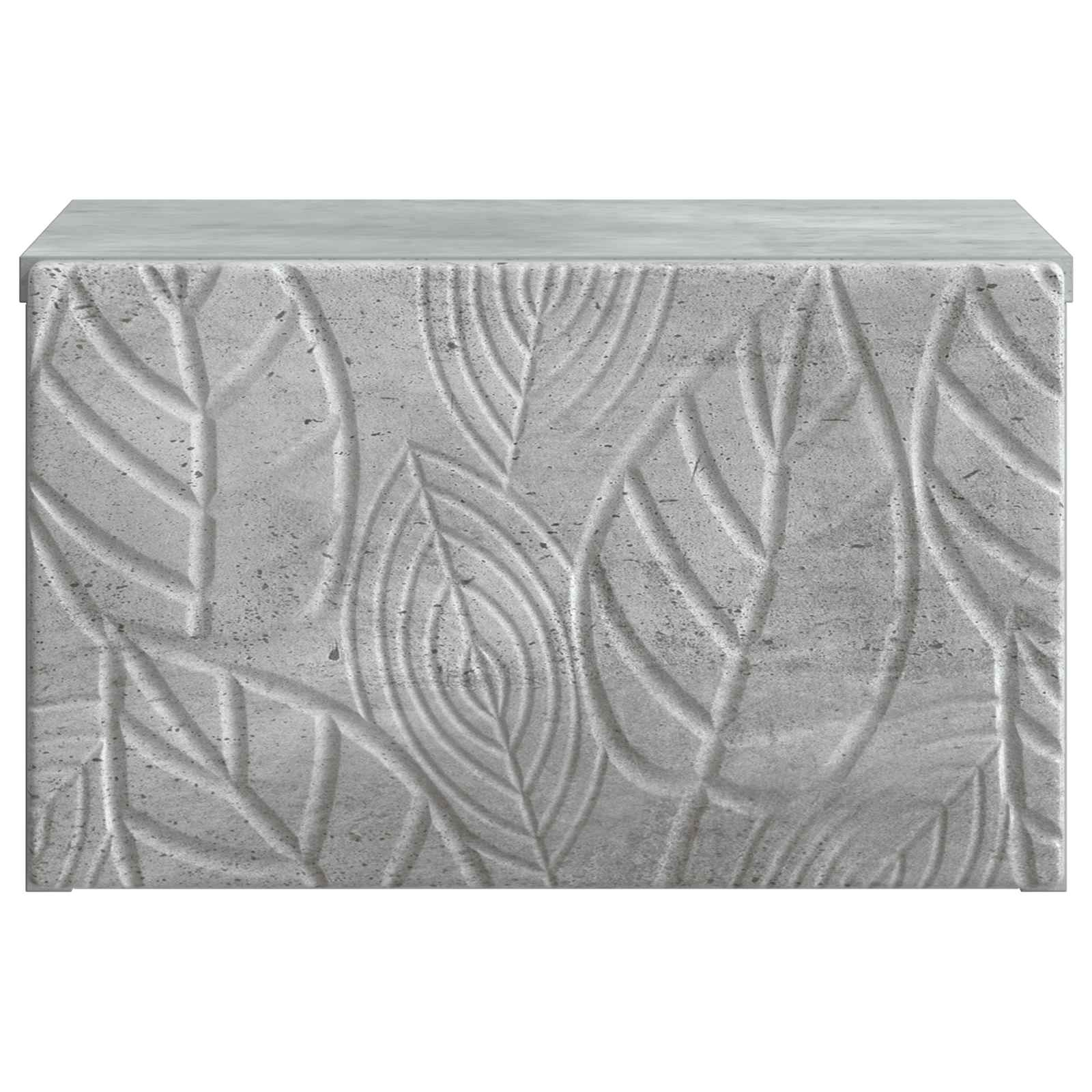 vidaXL Wall-Mounted Bedside Cabinet Concrete Grey 49 x 34.5 x 20 cm 4
