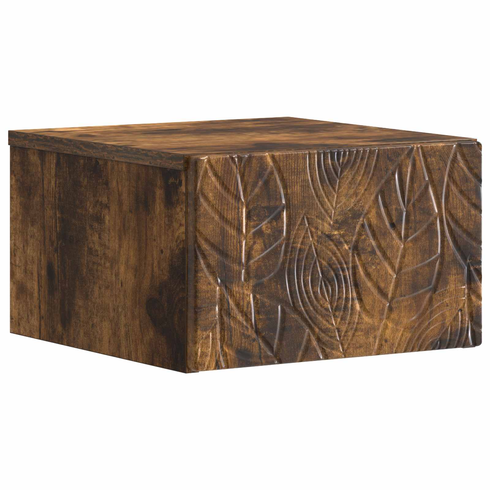 vidaXL Wall-Mounted Bedside Cabinet Smoked Oak 49 x 34.5 x 20 cm 2
